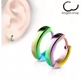 Маленькие серьги-кольца из стали TATIC --WB-SE2002/SE2003 толщиной 2,4 мм и 4 мм