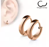 Маленькие серьги-кольца из стали TATIC --WB-SE2002/SE2003 толщиной 2,4 мм и 4 мм