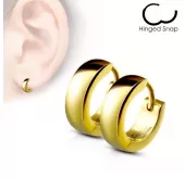 Маленькие серьги-кольца из стали TATIC --WB-SE2002/SE2003 толщиной 2,4 мм и 4 мм