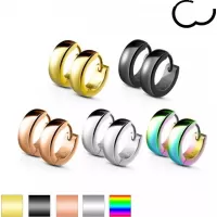 Маленькие серьги-кольца из стали TATIC --WB-SE2002/SE2003 толщиной 2,4 мм и 4 мм