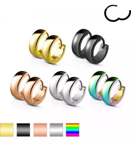 Маленькие серьги-кольца из стали TATIC --WB-SE2002/SE2003 толщиной 2,4 мм и 4 мм