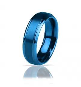 Синее кольцо из вольфрама INFY R-TG-0022