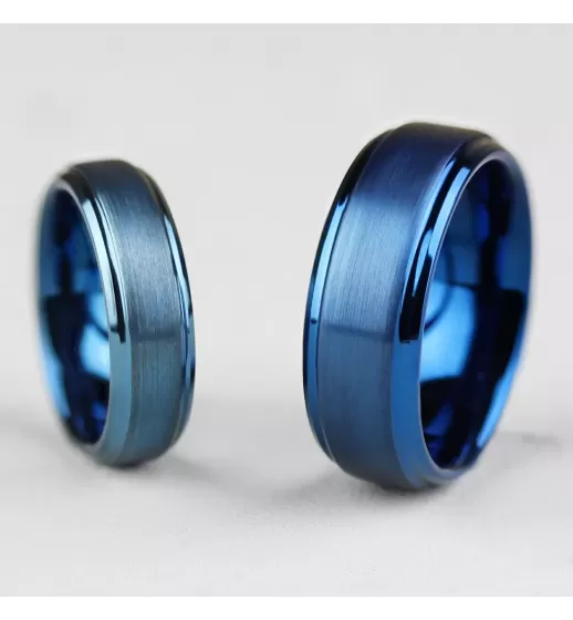 Синее кольцо из вольфрама INFY R-TG-0022