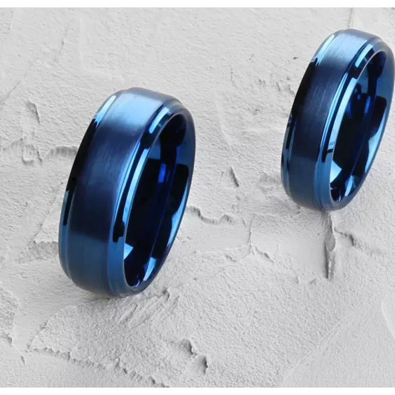 Синее кольцо из вольфрама INFY R-TG-0022