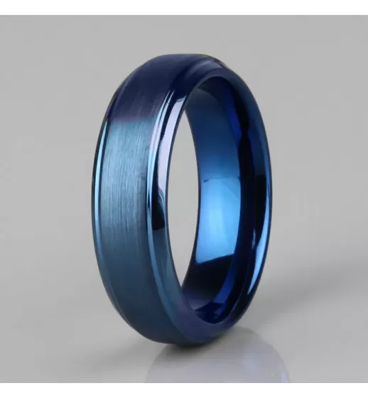 Синее кольцо из вольфрама INFY R-TG-0022