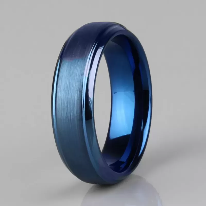 Синее кольцо из вольфрама INFY R-TG-0022