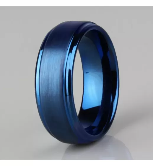 Синее кольцо из вольфрама INFY R-TG-0022