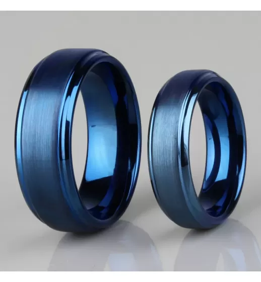Синее кольцо из вольфрама INFY R-TG-0022