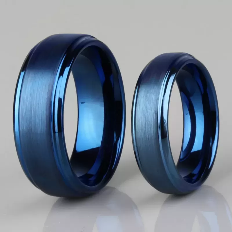 Синее кольцо из вольфрама INFY R-TG-0022