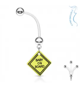 Пирсинг пупка банан PiercedFish NPG-1005 для беременных