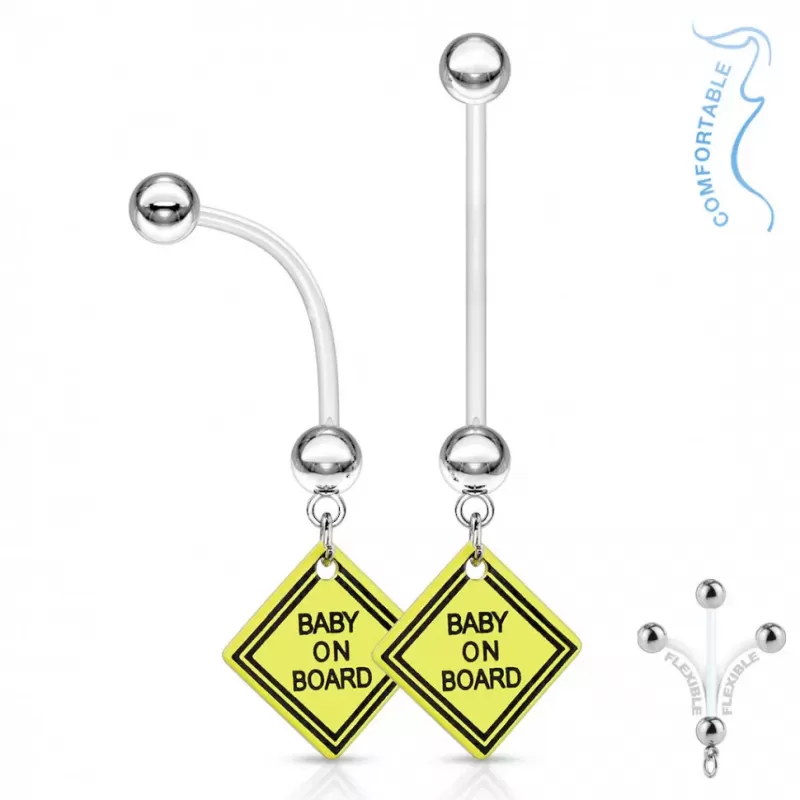 Пирсинг пупка банан PiercedFish NPG-1005 для беременных