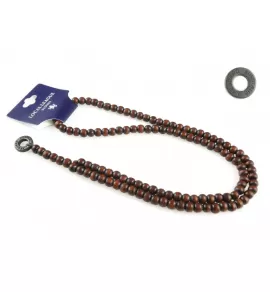 Мужские бусы с кулоном Local League CS-LNM18BR из дерева