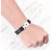 Кожаный мужской браслет Everiot BC-MJ-1593