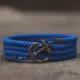 Браслет ANCHORSTUFF ANC-RP-3106 с винтажным якорем ярко-синий