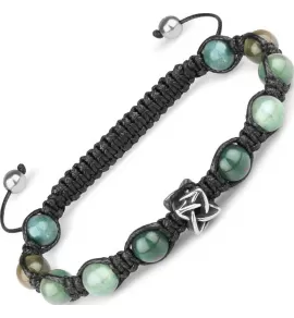 Браслет Шамбала Everiot Select LNS-0285 из агата с кельтским узлом