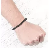 Браслет на резинке Everiot Select LNS-0207 из лавы