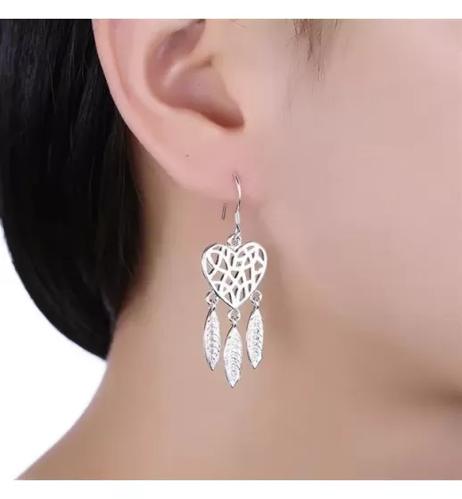 Серьги-подвески SPE-XP-14284 в форме ловца снов