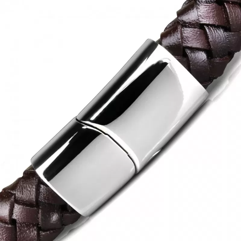 Кожаный мужской браслет Everiot BC-MJ-1596 плетеный