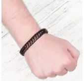 Кожаный мужской браслет Everiot BC-MJ-1596 плетеный