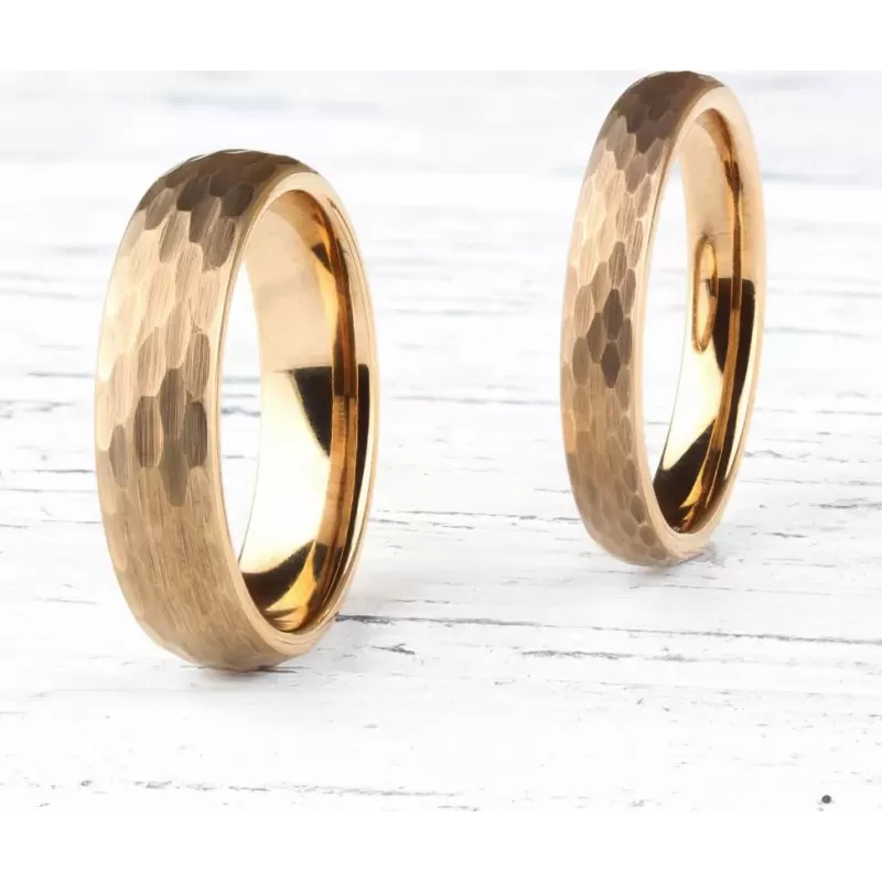 Кольцо из карбида вольфрама INFY R-TG-0068 с неровной поверхностью