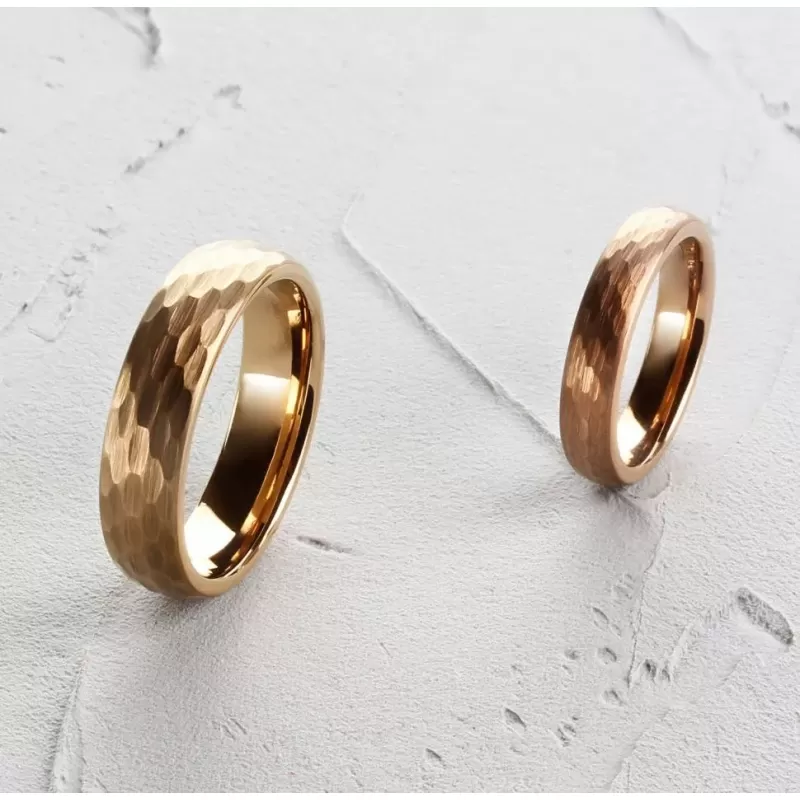 Кольцо из карбида вольфрама INFY R-TG-0068 с неровной поверхностью