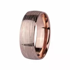 Кольцо из стали Everiot AAB-767RSS с узором