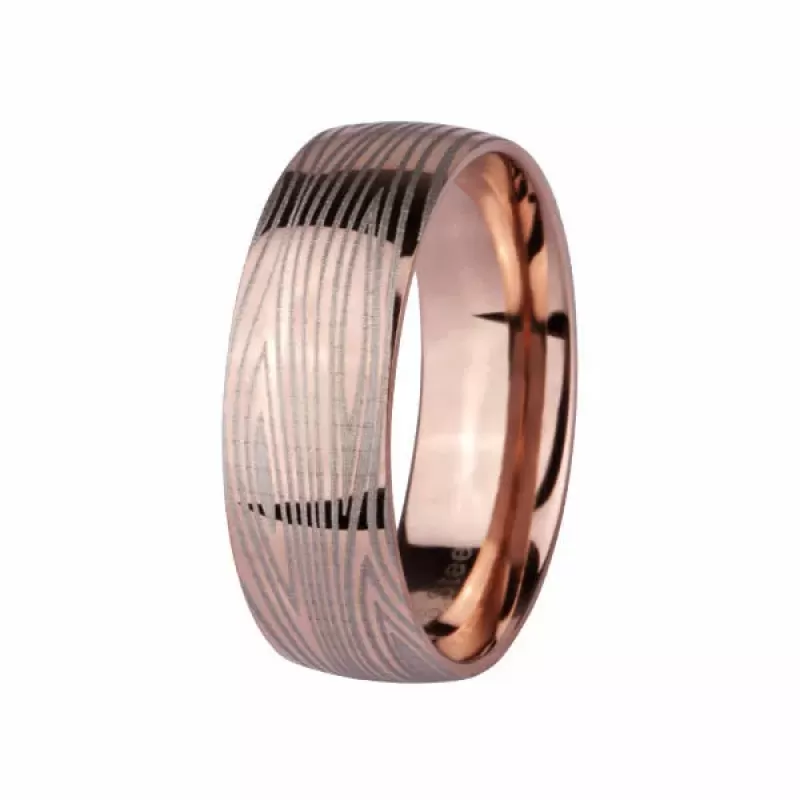 Кольцо из стали Everiot AAB-767RSS с узором