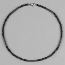 Мужской чокер Everiot Select LNS-3113 из гематита и лавы