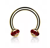 Циркуляр (подкова) PiercedFish HS34G серьга для септума, хеликса, трагуса, брови, губы, пупка, сосков, пирсинга смайл