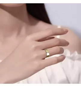 Кольцо из карбида вольфрама INFY TU-066R с фианитом