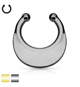 Серьга септум обманка (клипса, имитация пирсинга носа) PiercedFish --SEPR-69 в форме пекторали