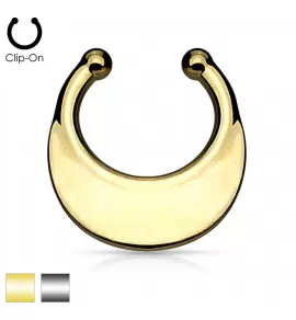 Серьга септум обманка (клипса, имитация пирсинга носа) PiercedFish --SEPR-69 в форме пекторали