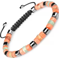 Браслет Шамбала Everiot Select LNS-0287 из коралла и гематита