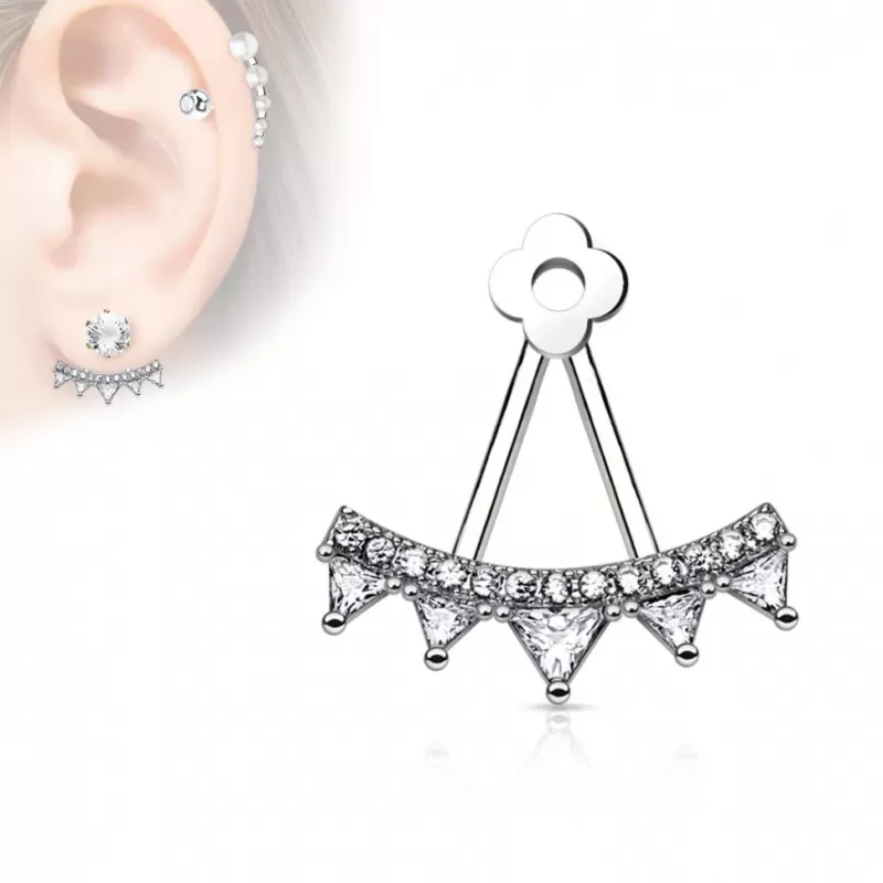 Подвеска для сережек TATIC ED-03-C с треугольным декором