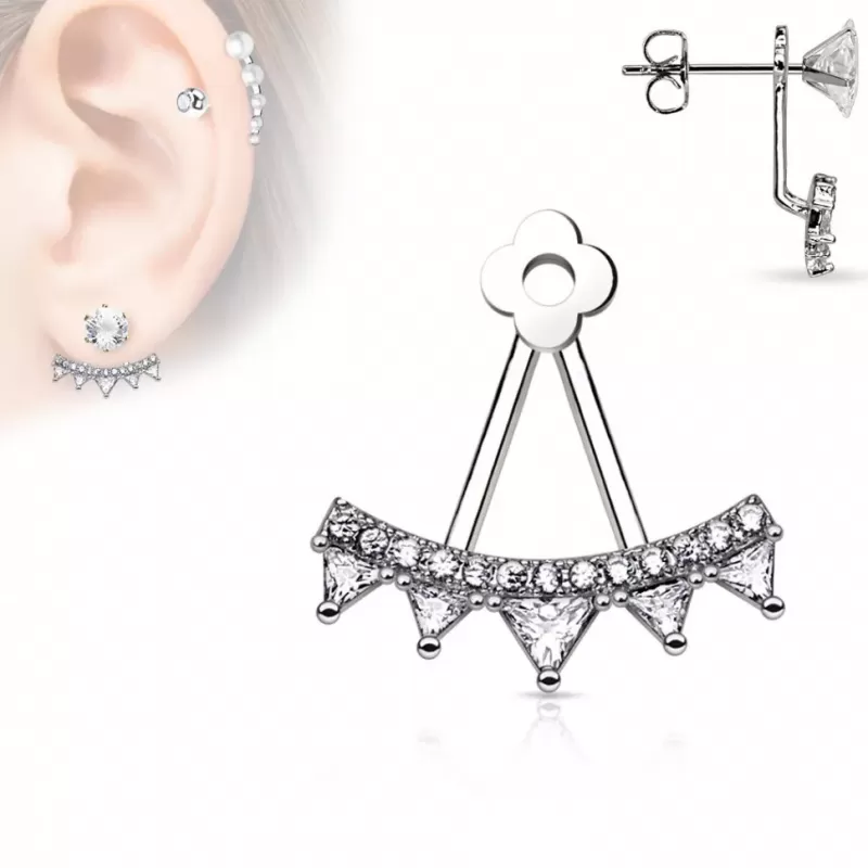 Подвеска для сережек TATIC ED-03-C с треугольным декором