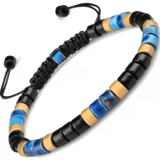 Разноцветный браслет в стиле Шамбала Everiot Select --LNS-2009 из керамических бусин