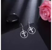 Серьги-подвески SPE-XP-14282 в форме креста