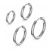 Набор серьги конго TATIC SET-1/2xSE3065S из нержавеющей стали 8, 10, 12 и 14 мм