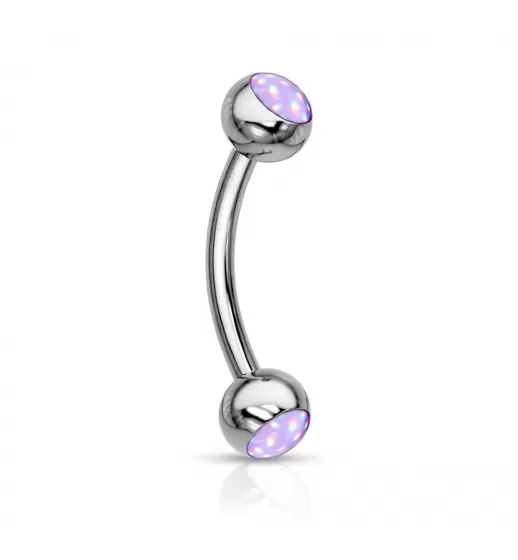 Серьга банан для пирсинга брови из стали PiercedFish CS90