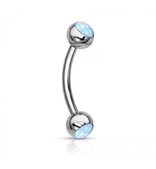 Серьга банан для пирсинга брови из стали PiercedFish CS90