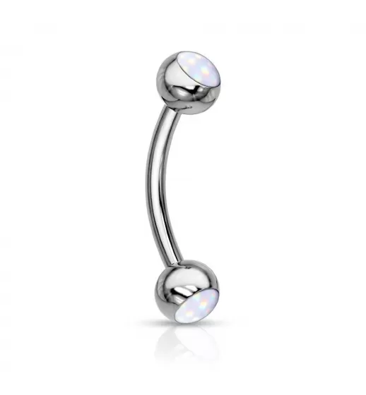 Серьга банан для пирсинга брови из стали PiercedFish CS90