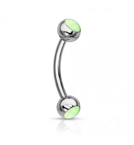 Серьга банан для пирсинга брови из стали PiercedFish CS90
