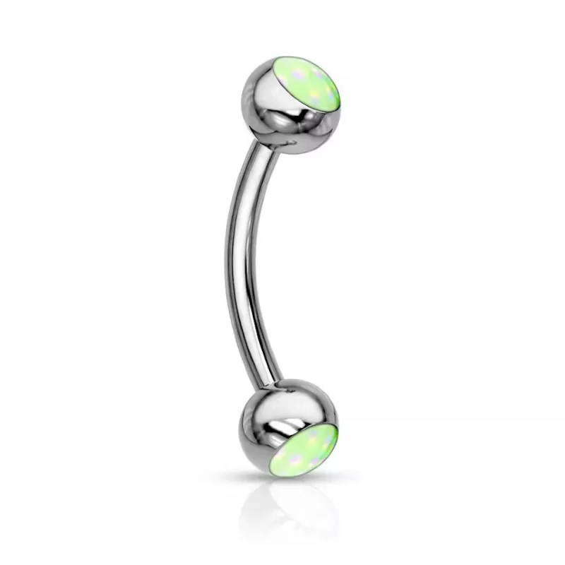 Серьга банан для пирсинга брови из стали PiercedFish CS90