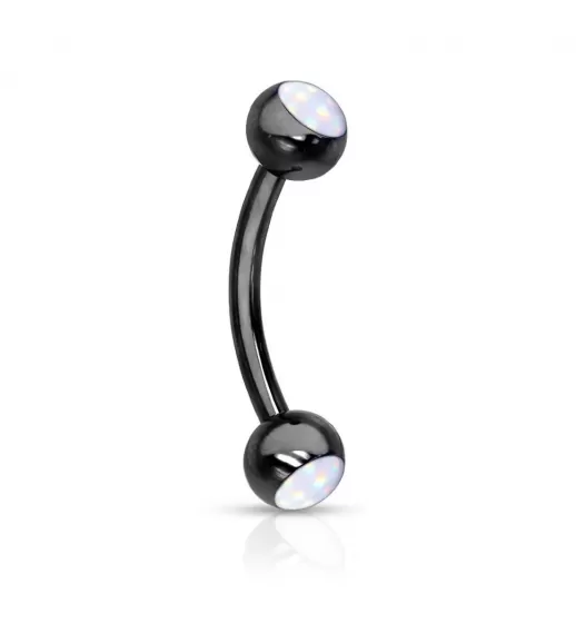 Серьга банан для пирсинга брови из стали PiercedFish CS90