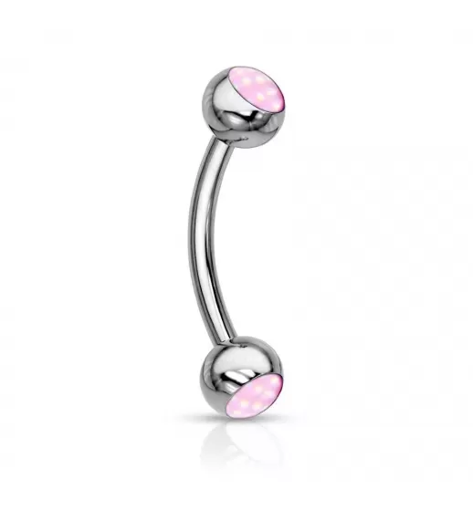 Серьга банан для пирсинга брови из стали PiercedFish CS90