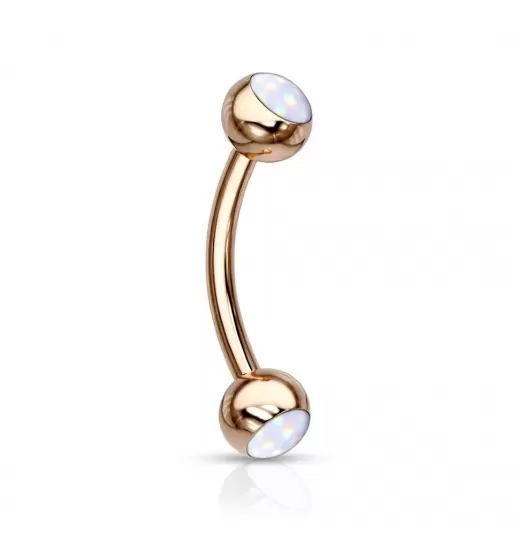 Серьга банан для пирсинга брови из стали PiercedFish CS90