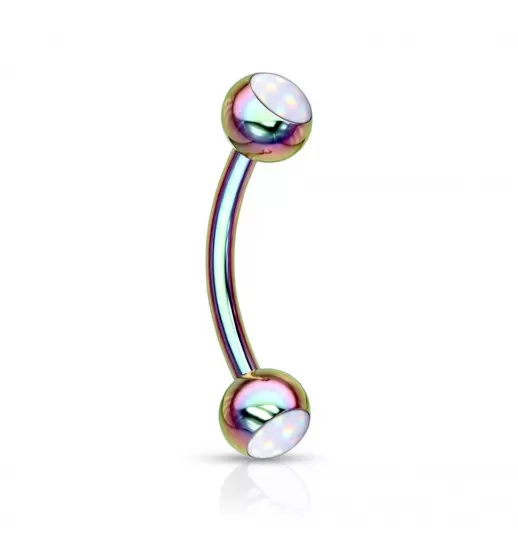 Серьга банан для пирсинга брови из стали PiercedFish CS90