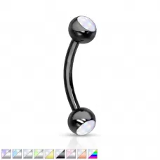 Серьга банан для пирсинга брови из стали PiercedFish CS90