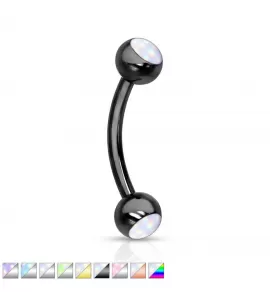 Серьга банан для пирсинга брови из стали PiercedFish CS90