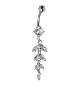 Украшение для пирсинга пупка Everiot AAB-343TBPN с подвеской и фианитами